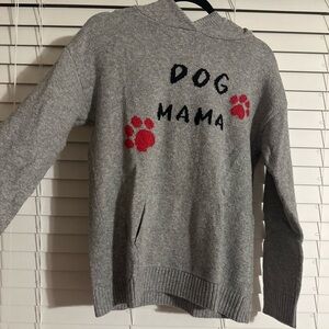 Lou and Grey “Dog Momma” sweater with hood